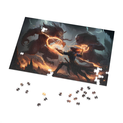 Battle of the Infernal Beasts - Jigsaw Puzzle (30, 110, 252, 500,1000-Piece)