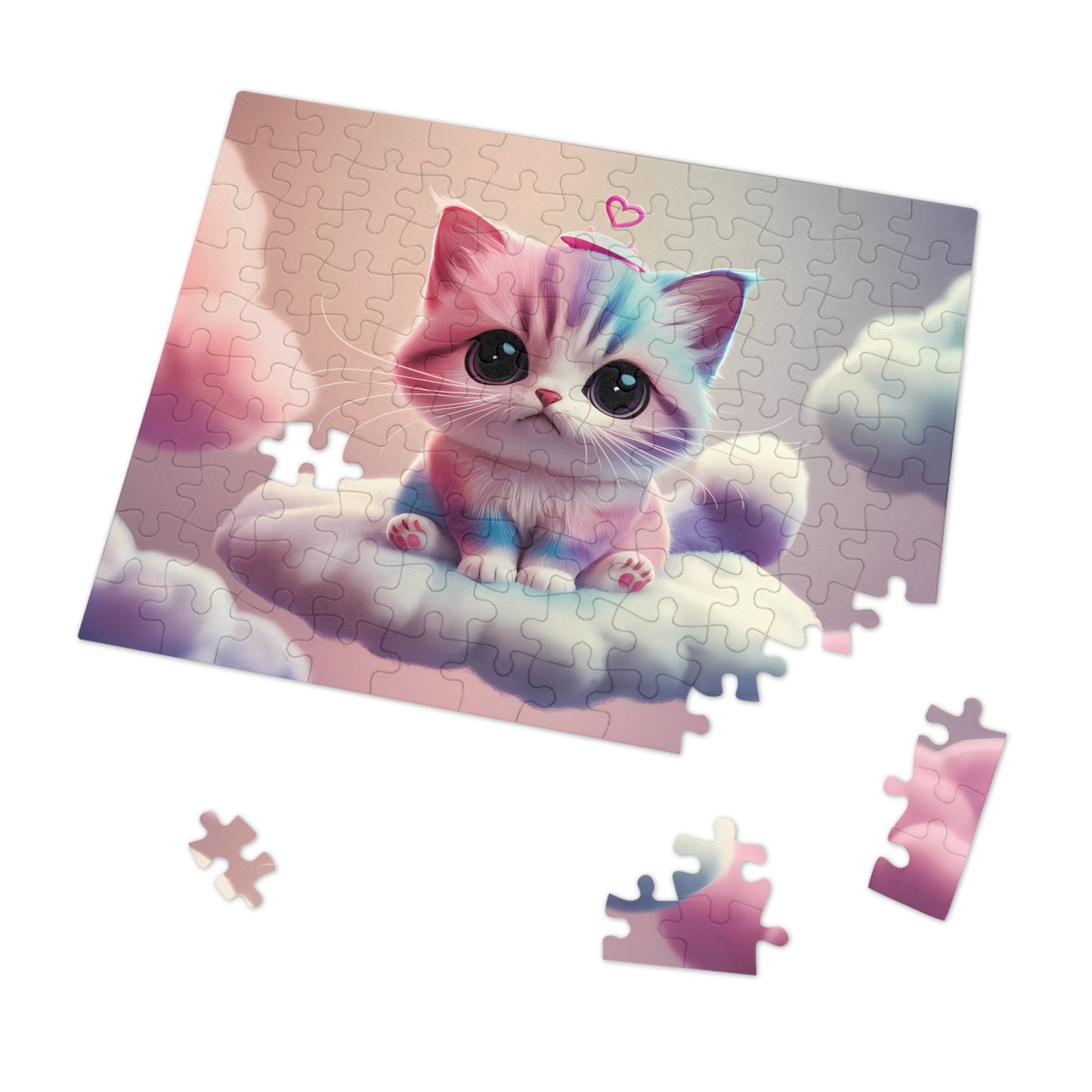Cloud Kitty Dreams - Jigsaw Puzzle (30, 110, 252, 500,1000-Piece)