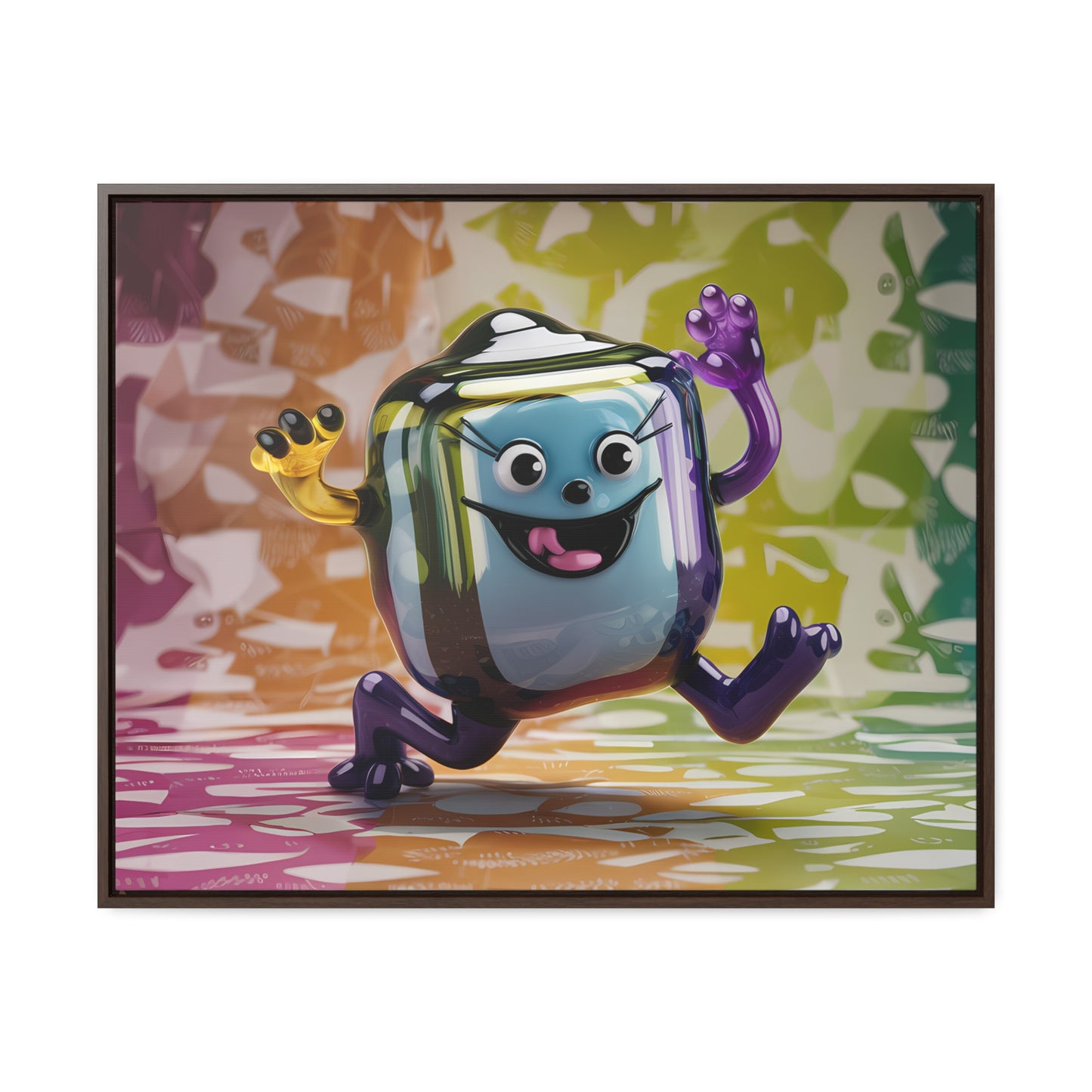 Bubbly Joy in Glass Form - Gallery Canvas Wraps, Horizontal Frame