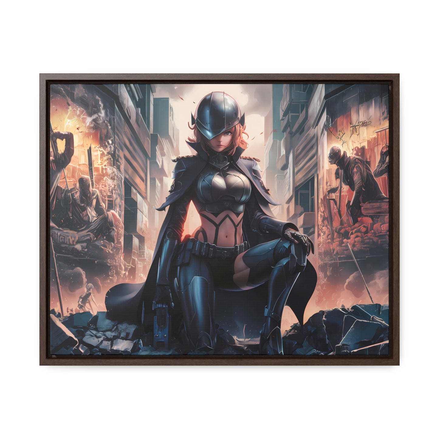 "Shadow of the Resistance" - Gallery Canvas Wraps, Horizontal Frame