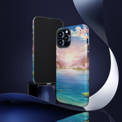 Serene Lake and Mountains - Smartphone Tough Cases
