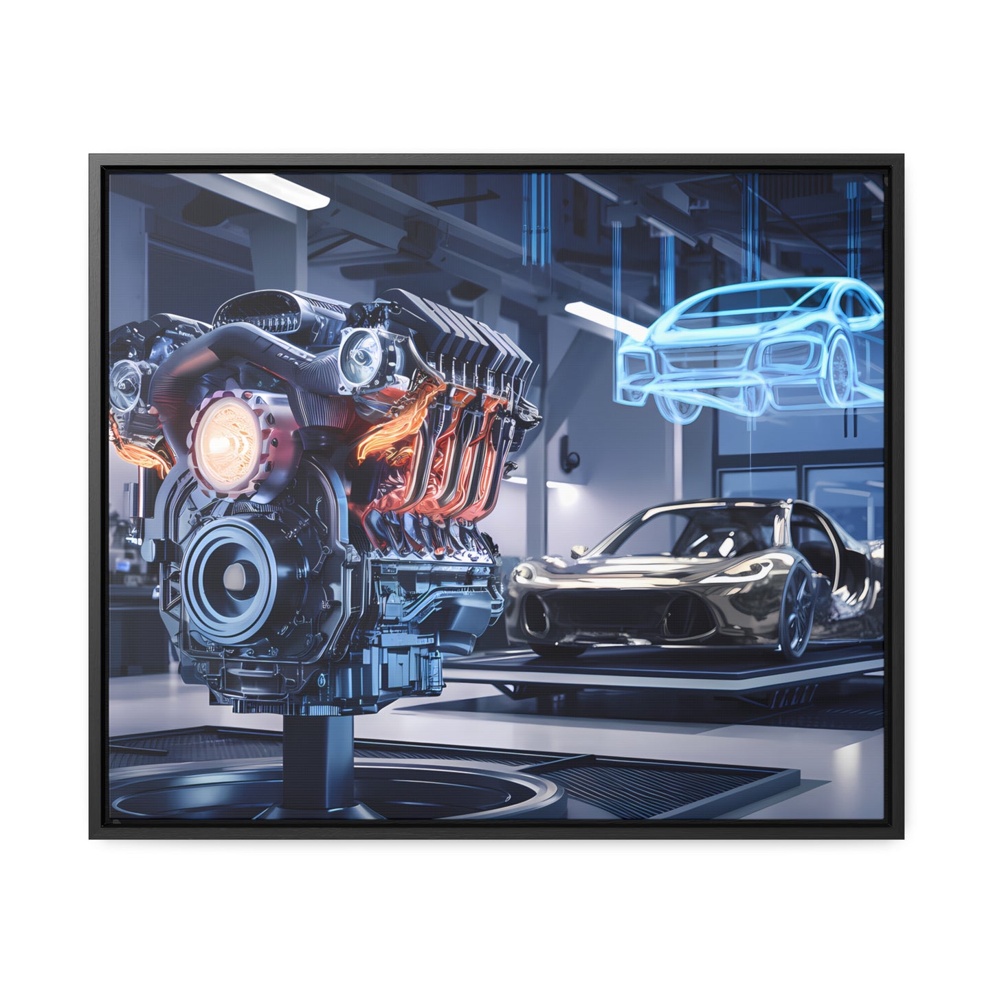 "Cutting-Edge Automotive Engineering" - Gallery Canvas Wraps, Horizontal Frame