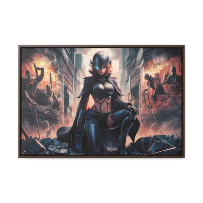 "Shadow of the Resistance" - Gallery Canvas Wraps, Horizontal Frame