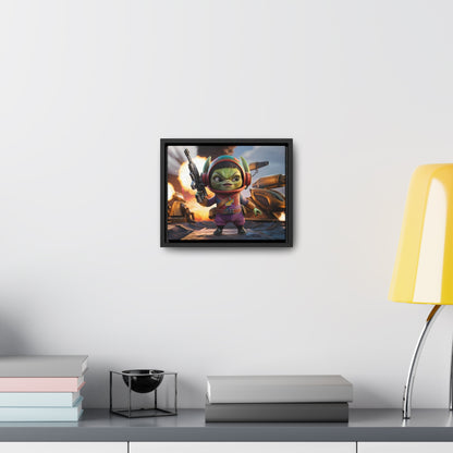 "Galactic Gremlin Commander" - Gallery Canvas Wraps, Horizontal Frame