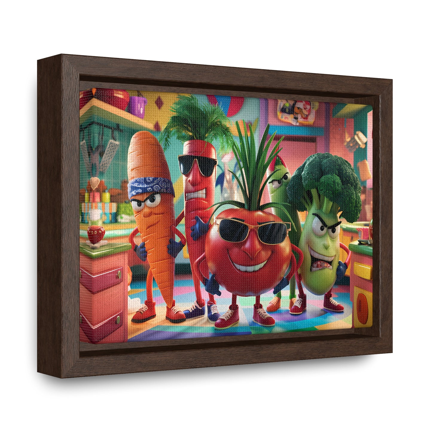 The Veggie Squad's Kitchen Takeover - Gallery Canvas Wraps, Horizontal Frame
