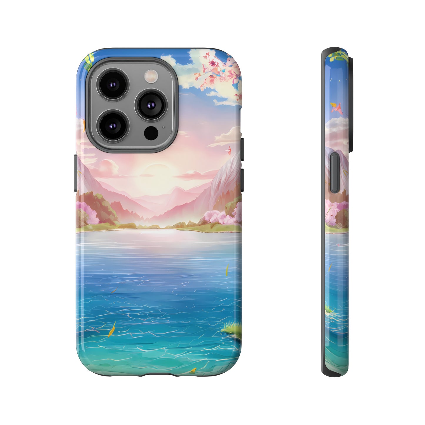 Serene Lake and Mountains - Smartphone Tough Cases