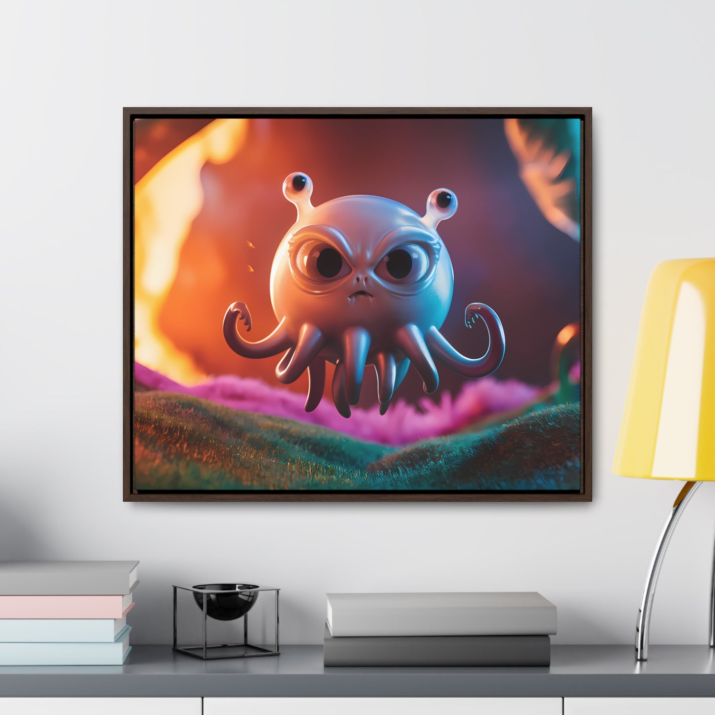 Wrath of the Alien Cephalopod - Gallery Canvas Wraps, Horizontal Frame