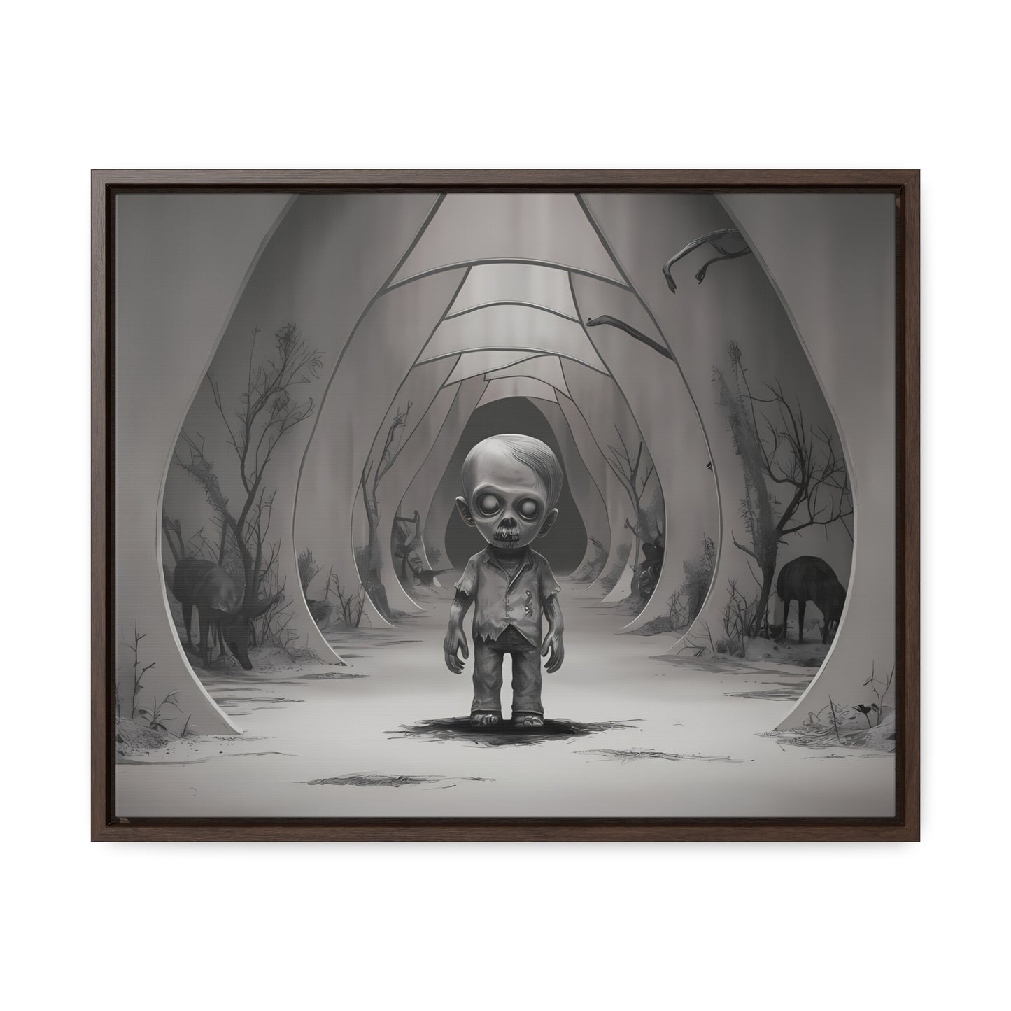 "Echoes of the Forgotten" - Gallery Canvas Wraps, Horizontal Frame