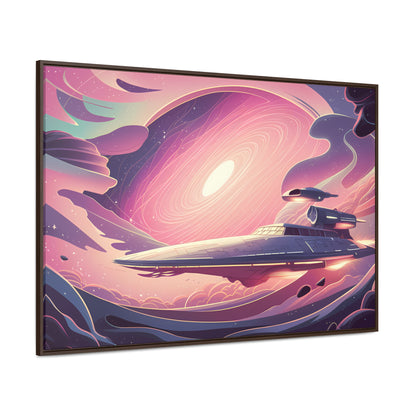 Voyage Through the Cosmic Vortex - Gallery Canvas Wraps, Horizontal Frame