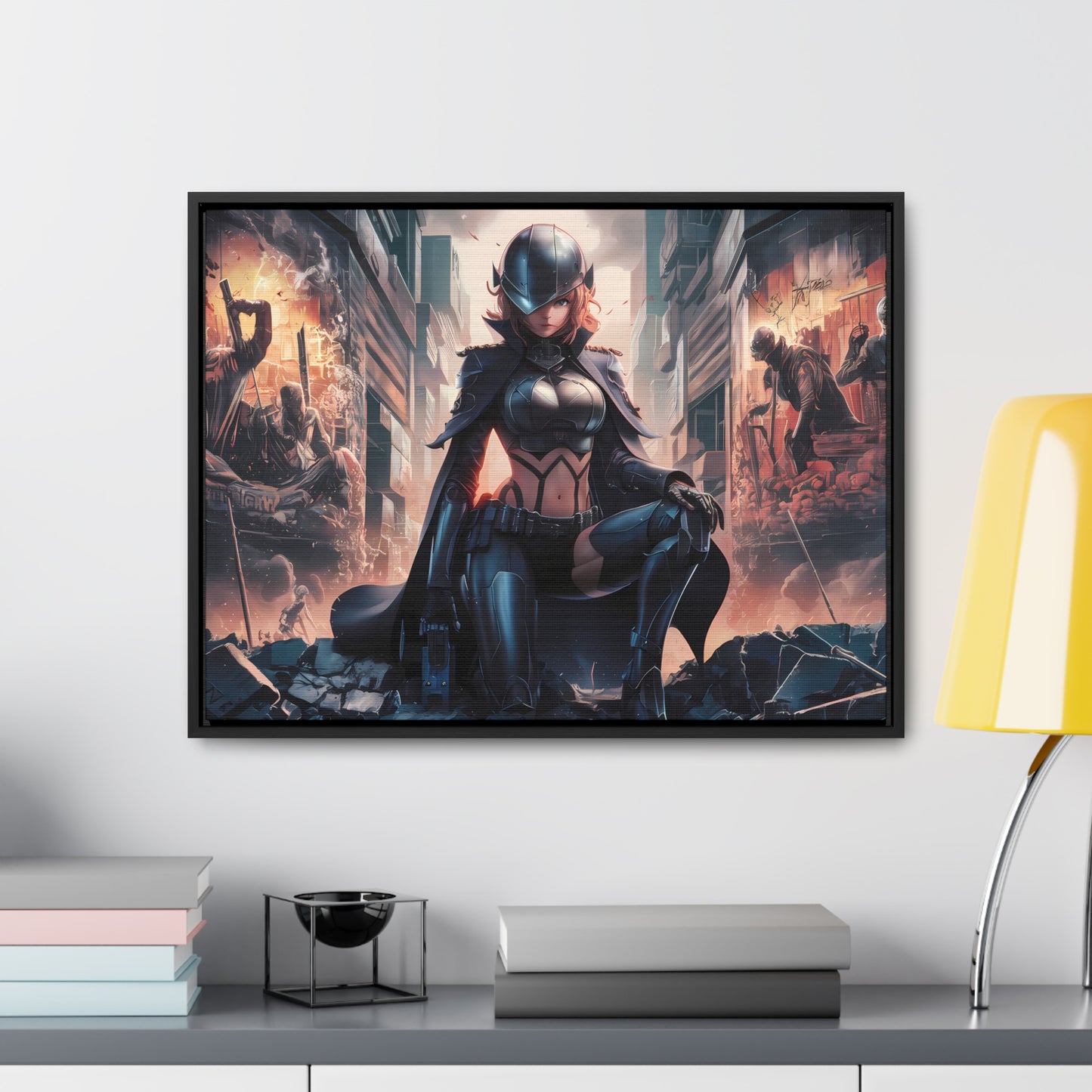 "Shadow of the Resistance" - Gallery Canvas Wraps, Horizontal Frame