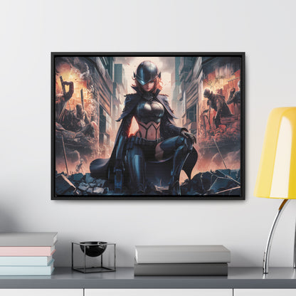 "Shadow of the Resistance" - Gallery Canvas Wraps, Horizontal Frame