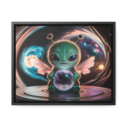 Guardian of the Cosmic Crystal - Gallery Canvas Wraps, Horizontal Frame