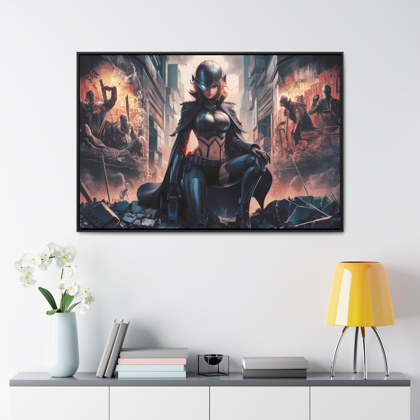 "Shadow of the Resistance" - Gallery Canvas Wraps, Horizontal Frame