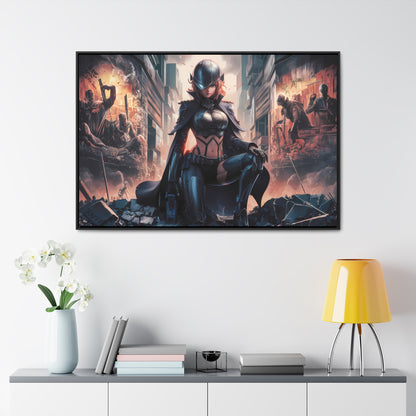 "Shadow of the Resistance" - Gallery Canvas Wraps, Horizontal Frame