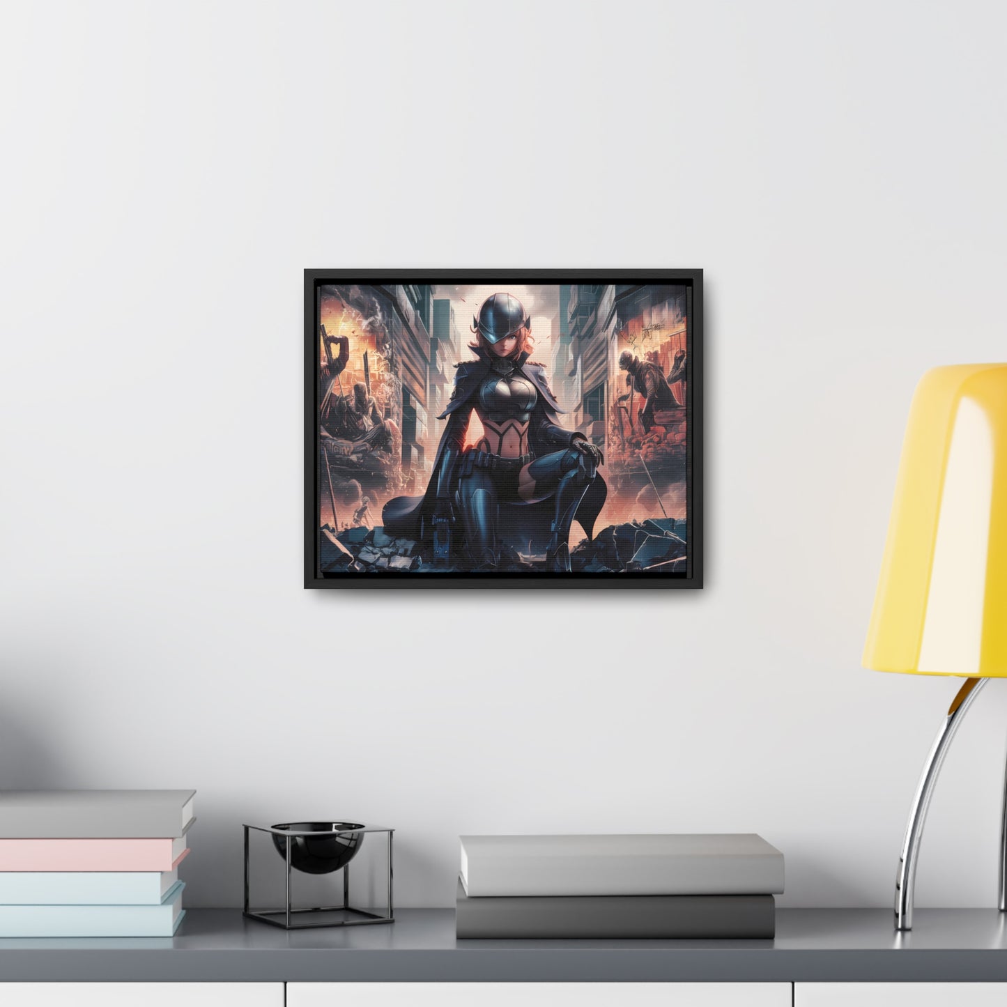 "Shadow of the Resistance" - Gallery Canvas Wraps, Horizontal Frame