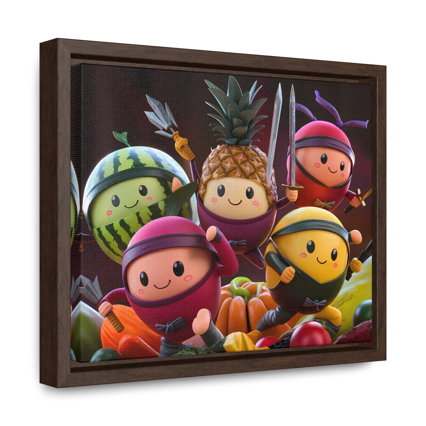 Fruit Ninja Warriors - Gallery Canvas Wraps, Horizontal Frame