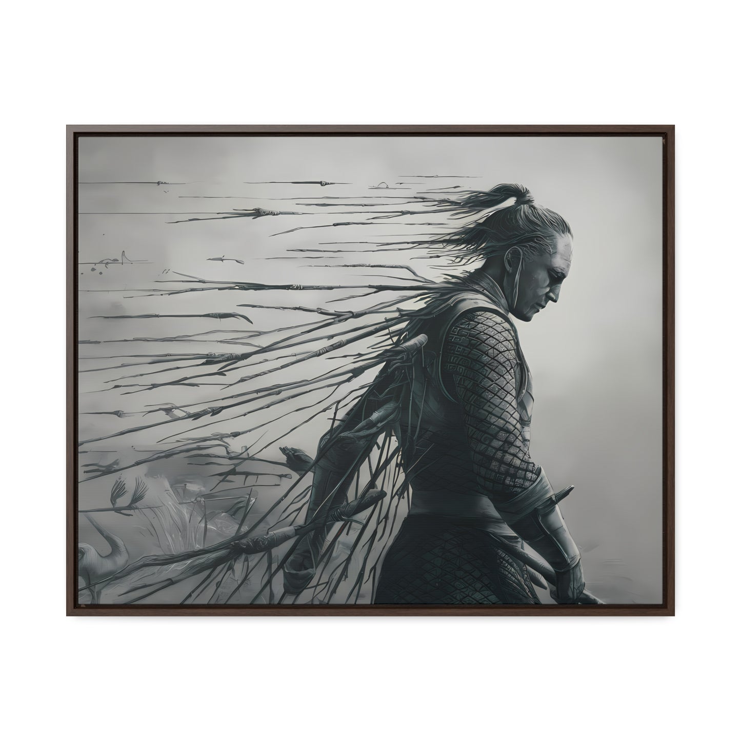 "Endurance in Silence" - Gallery Canvas Wraps, Horizontal Frame