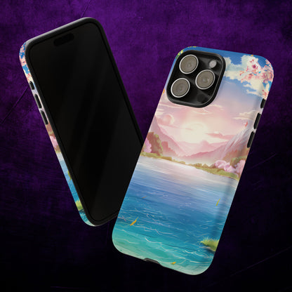 Serene Lake and Mountains - Smartphone Tough Cases