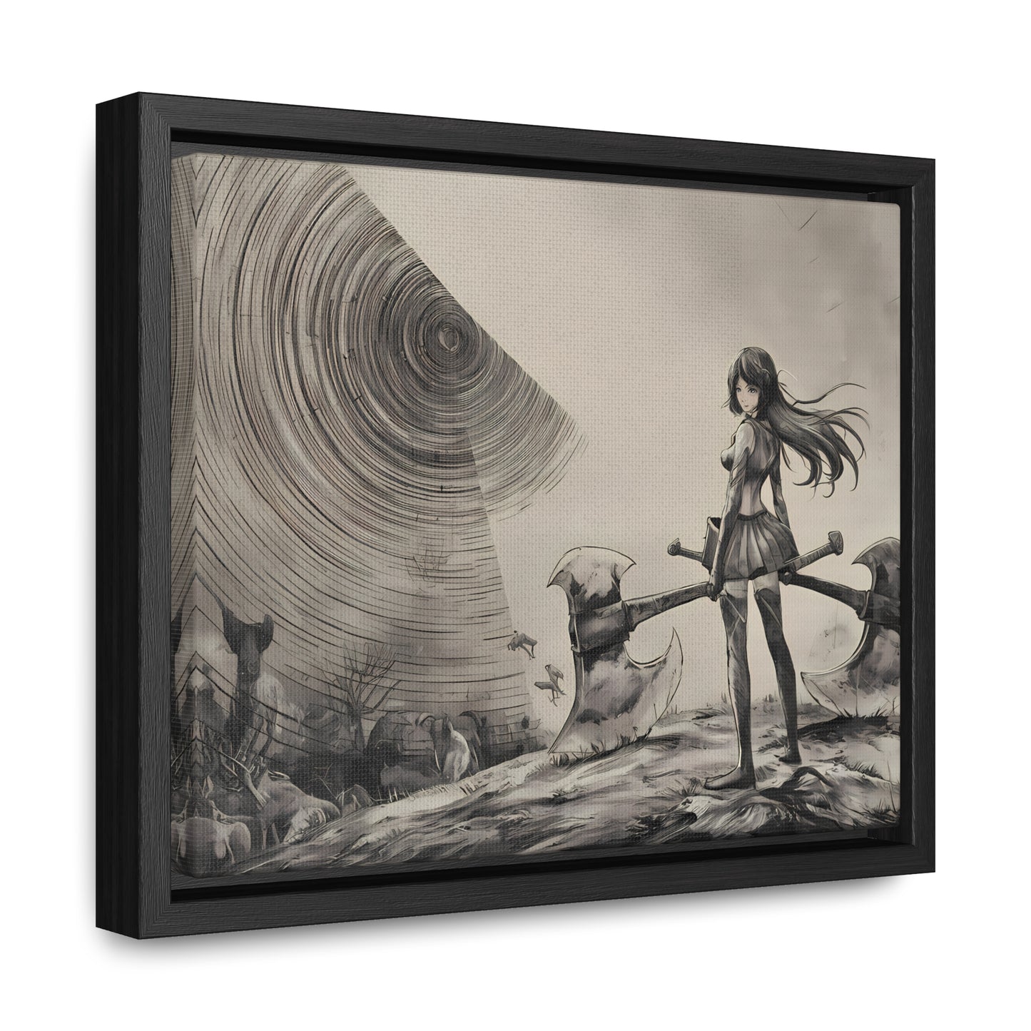 Echoes of the Abyss - Gallery Canvas Wraps, Horizontal Frame