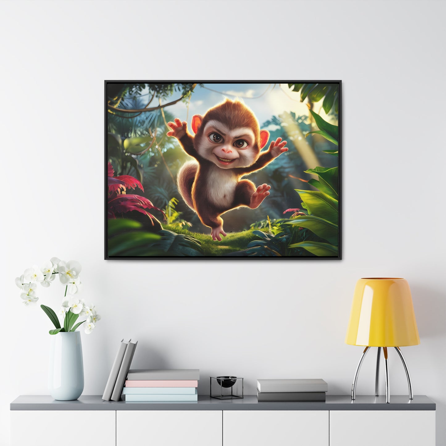 Jungle Joy - Gallery Canvas Wraps, Horizontal Frame