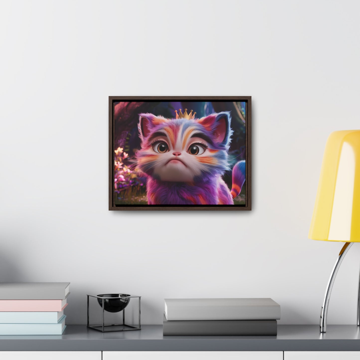 Regal Whiskers in the Enchanted Forest - Gallery Canvas Wraps, Horizontal Frame
