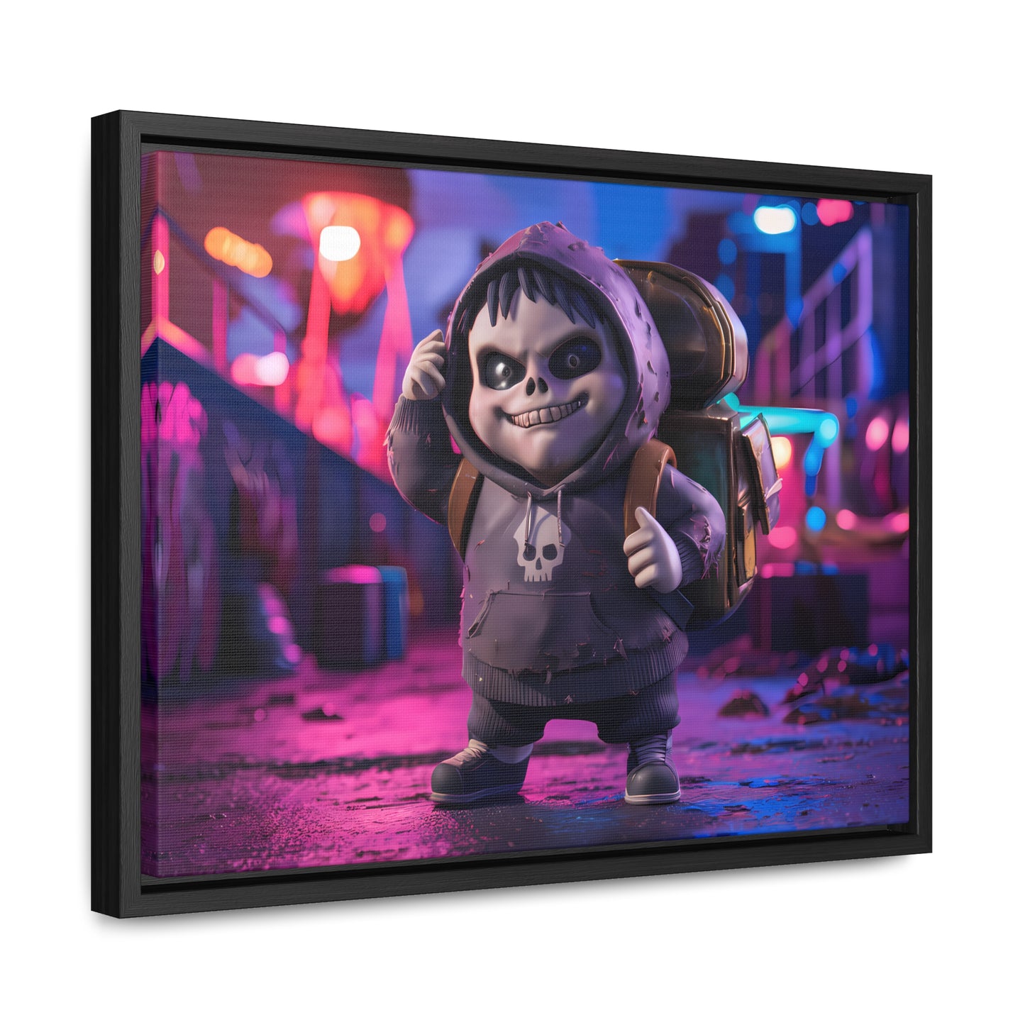 Midnight Mischief - Gallery Canvas Wraps, Horizontal Frame