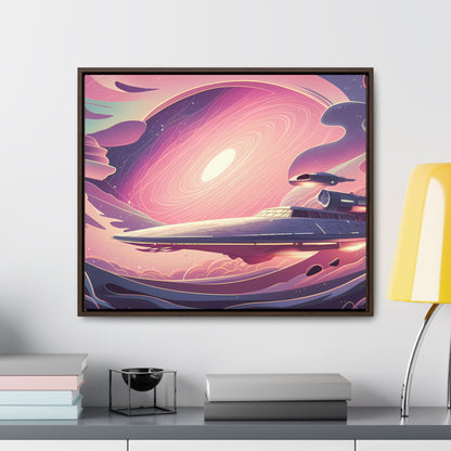 Voyage Through the Cosmic Vortex - Gallery Canvas Wraps, Horizontal Frame