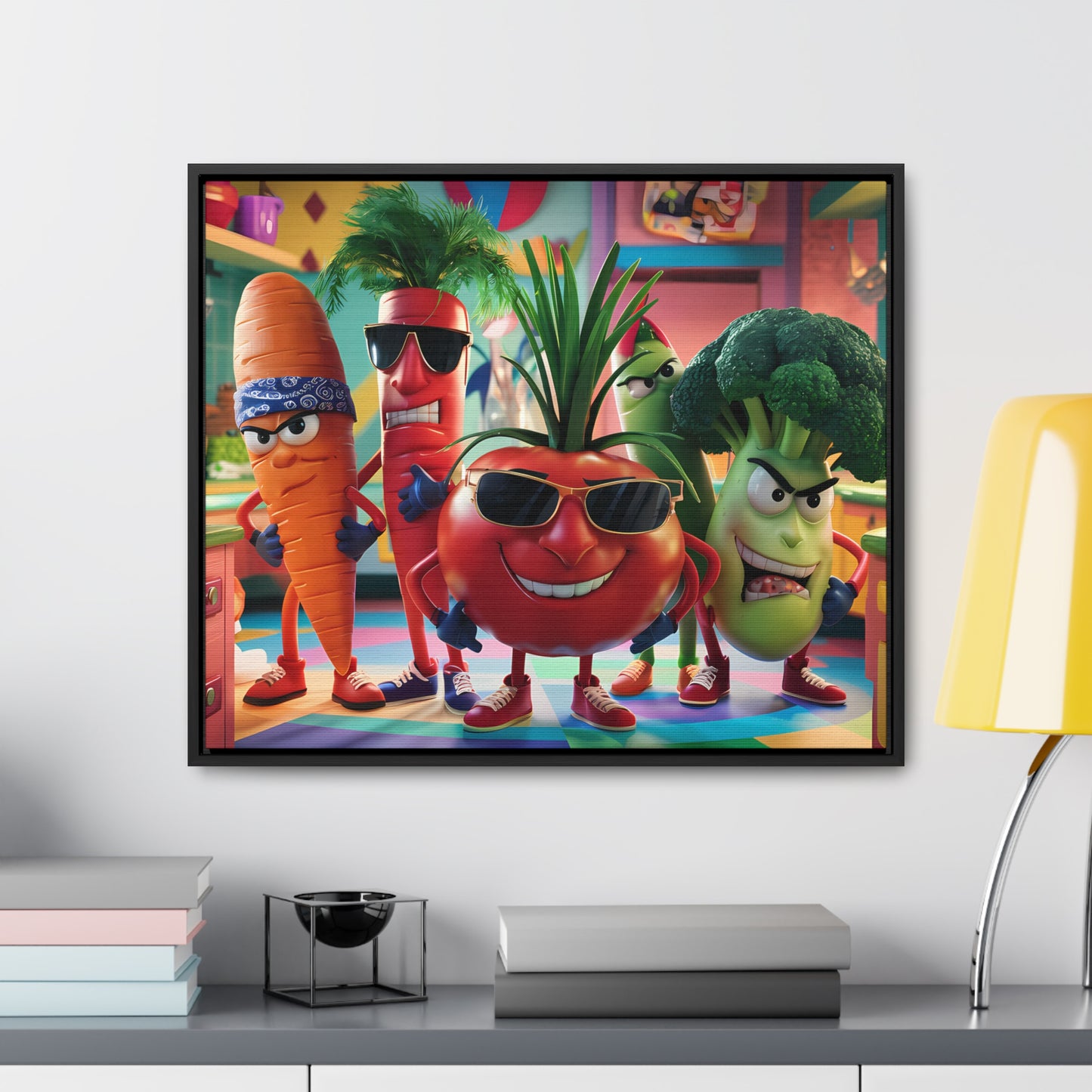 The Veggie Squad's Kitchen Takeover - Gallery Canvas Wraps, Horizontal Frame