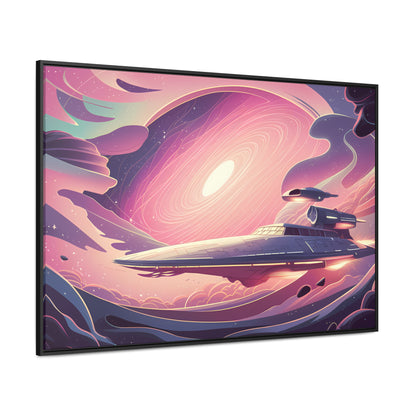 Voyage Through the Cosmic Vortex - Gallery Canvas Wraps, Horizontal Frame