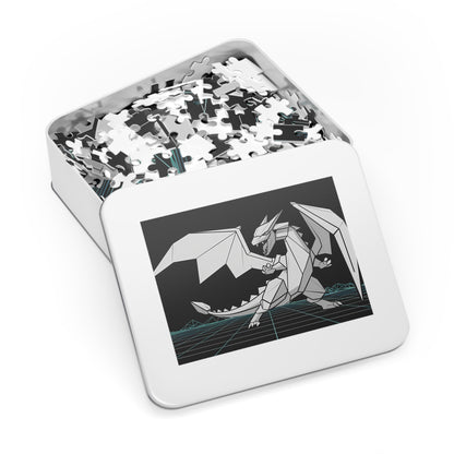 Origami Cyber Dragon - Jigsaw Puzzle (30, 110, 252, 500,1000-Piece)