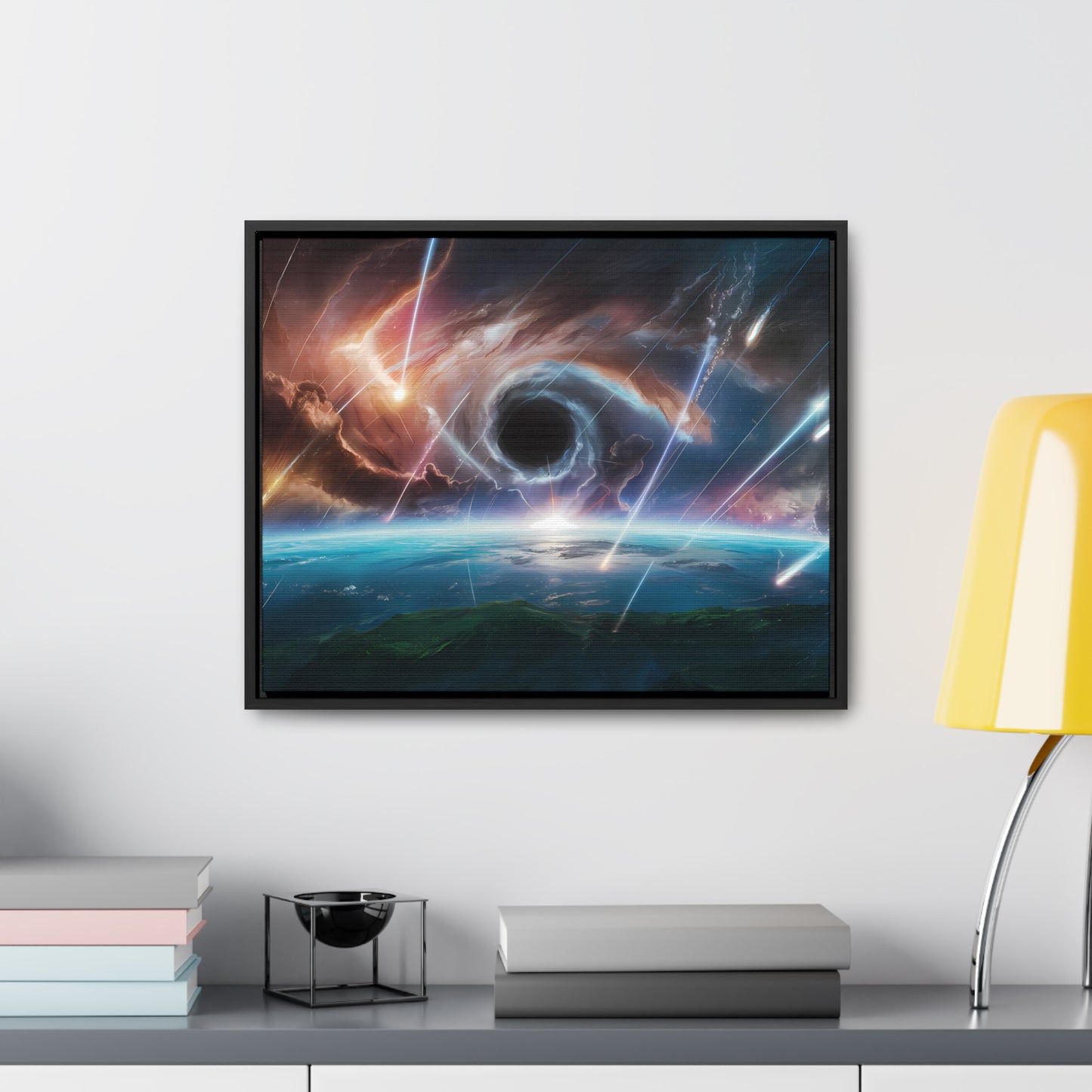"The Eye of the Cosmic Storm" - Gallery Canvas Wraps, Horizontal Frame