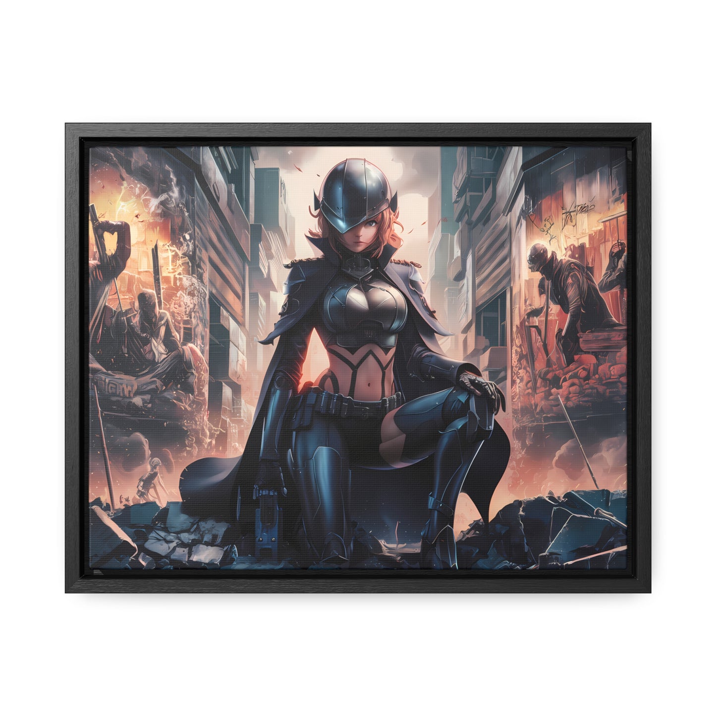"Shadow of the Resistance" - Gallery Canvas Wraps, Horizontal Frame