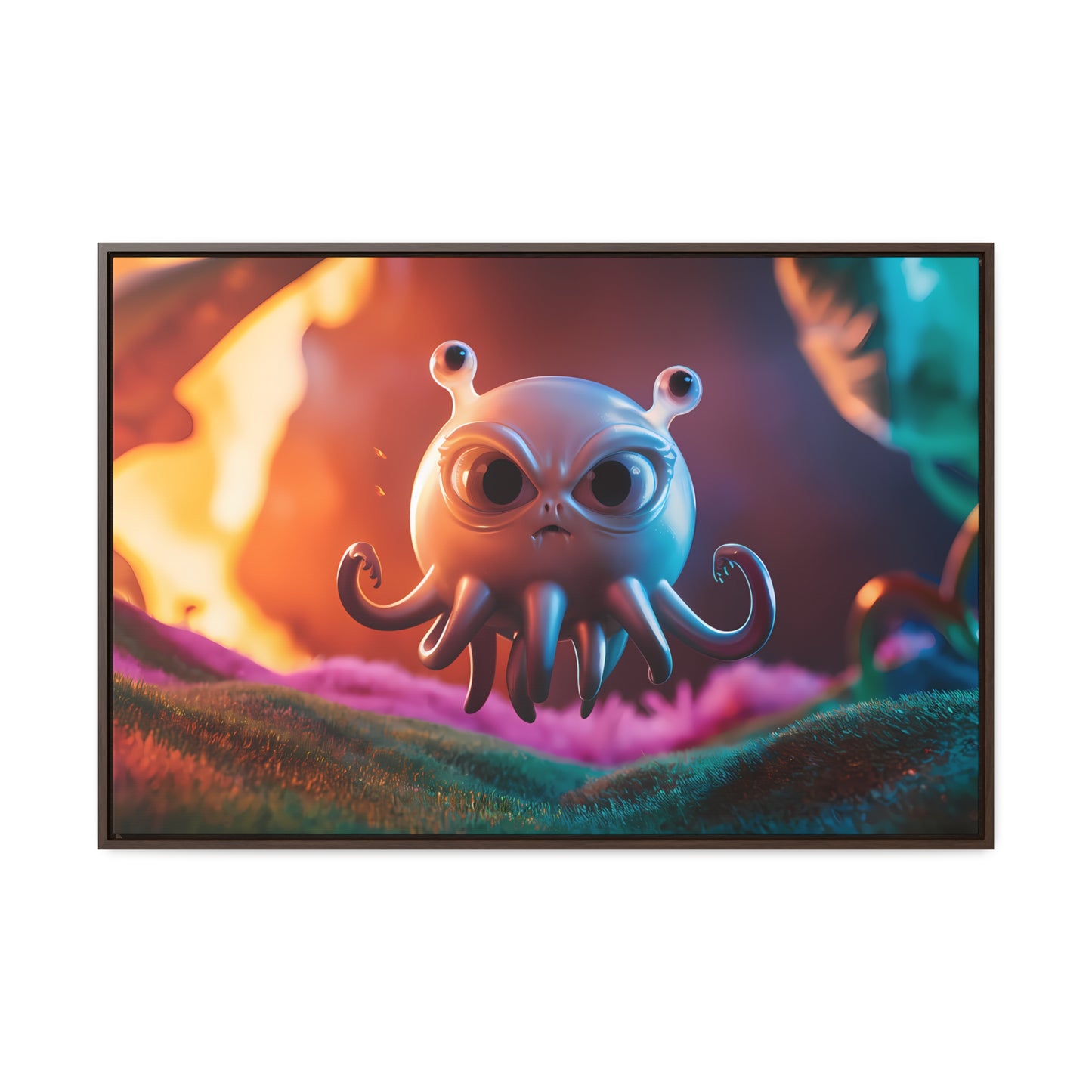 Wrath of the Alien Cephalopod - Gallery Canvas Wraps, Horizontal Frame