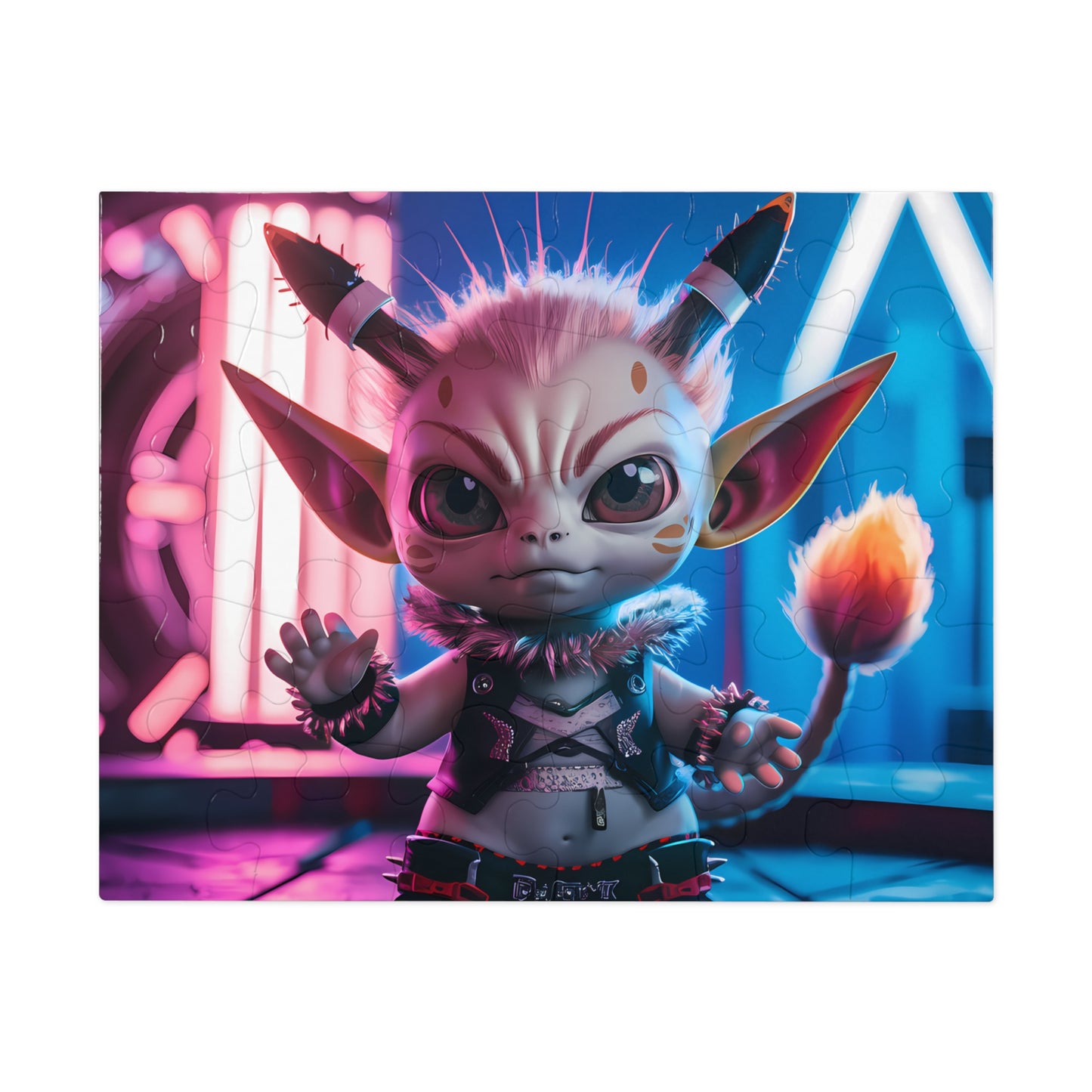 "Cyberpunk Rebel Pixie" - Jigsaw Puzzle (30, 110, 252, 500,1000-Piece)