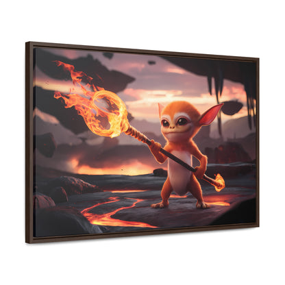 "Guardian of the Flame" - Gallery Canvas Wraps, Horizontal Frame
