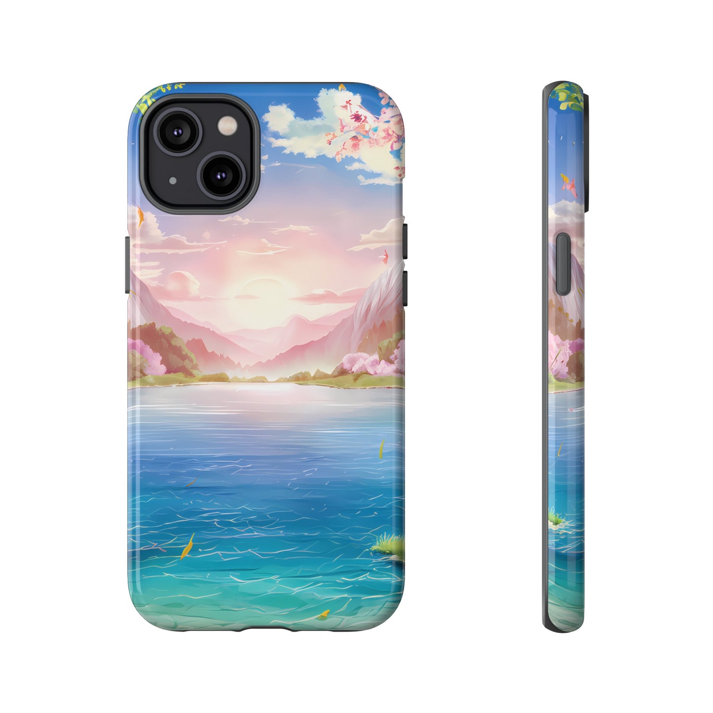 Serene Lake and Mountains - Smartphone Tough Cases