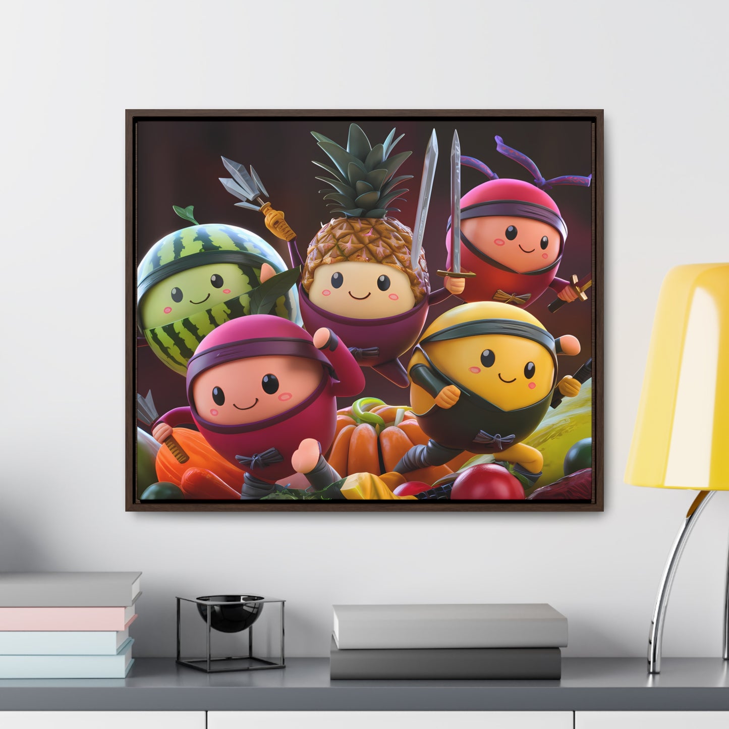 Fruit Ninja Warriors - Gallery Canvas Wraps, Horizontal Frame