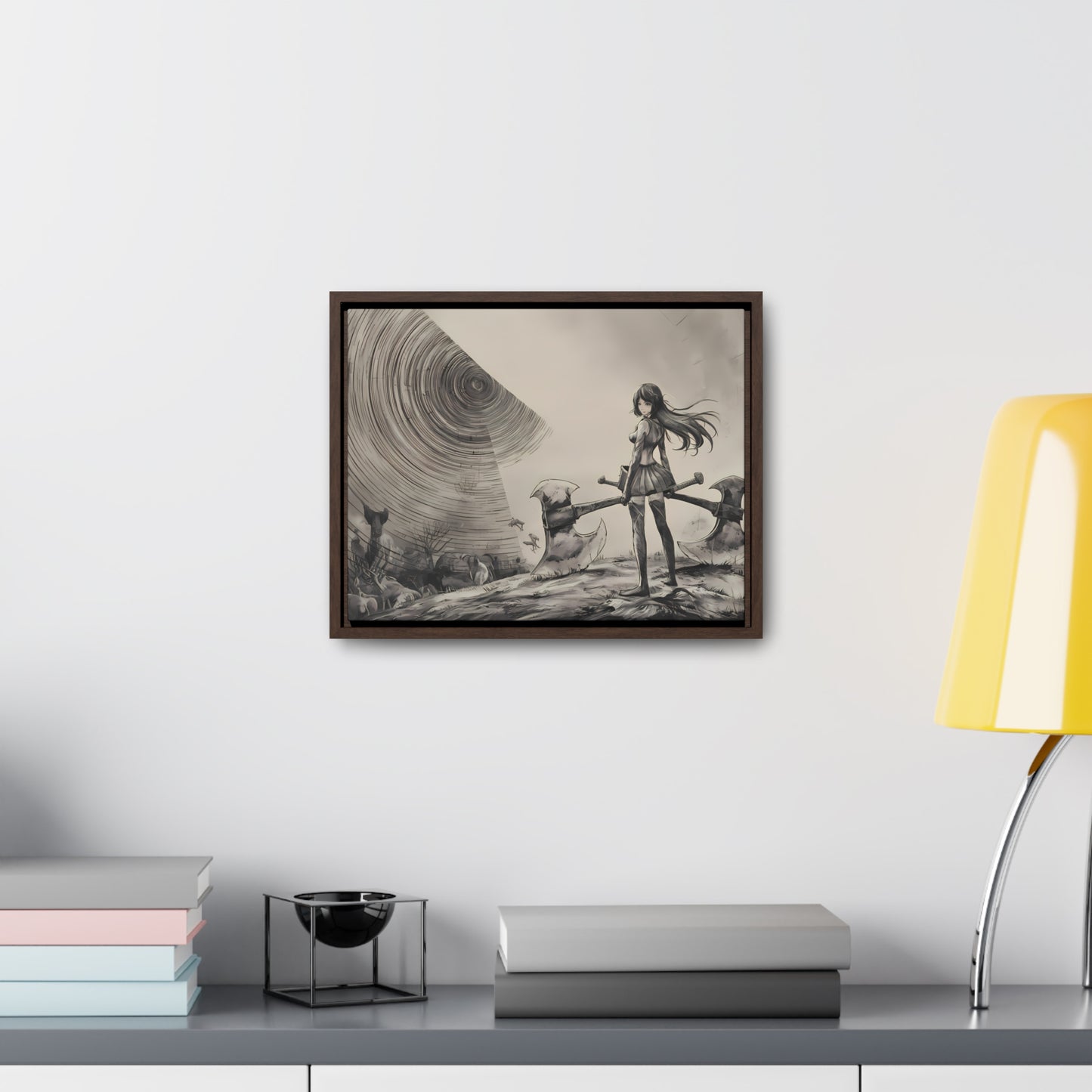 Echoes of the Abyss - Gallery Canvas Wraps, Horizontal Frame