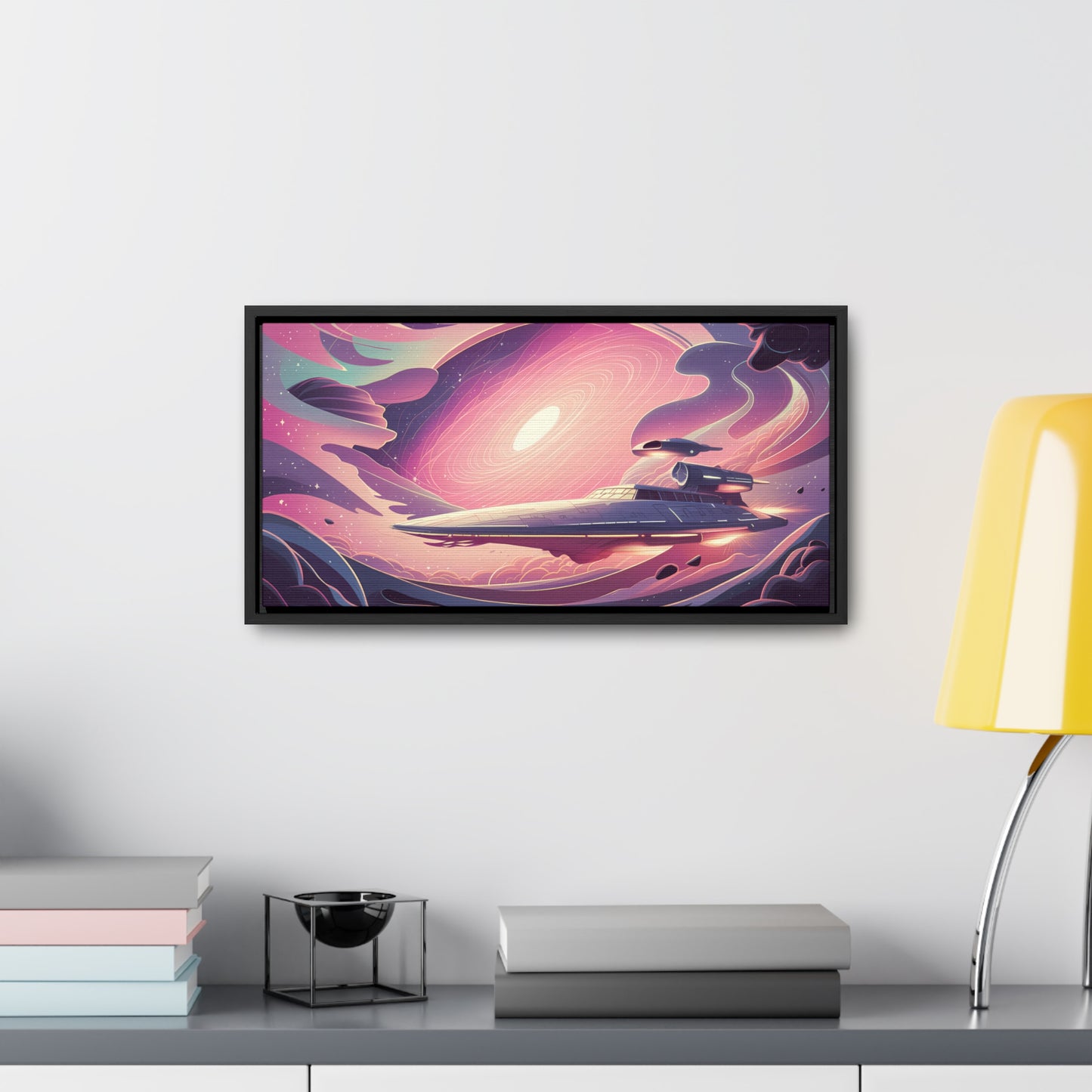 Voyage Through the Cosmic Vortex - Gallery Canvas Wraps, Horizontal Frame