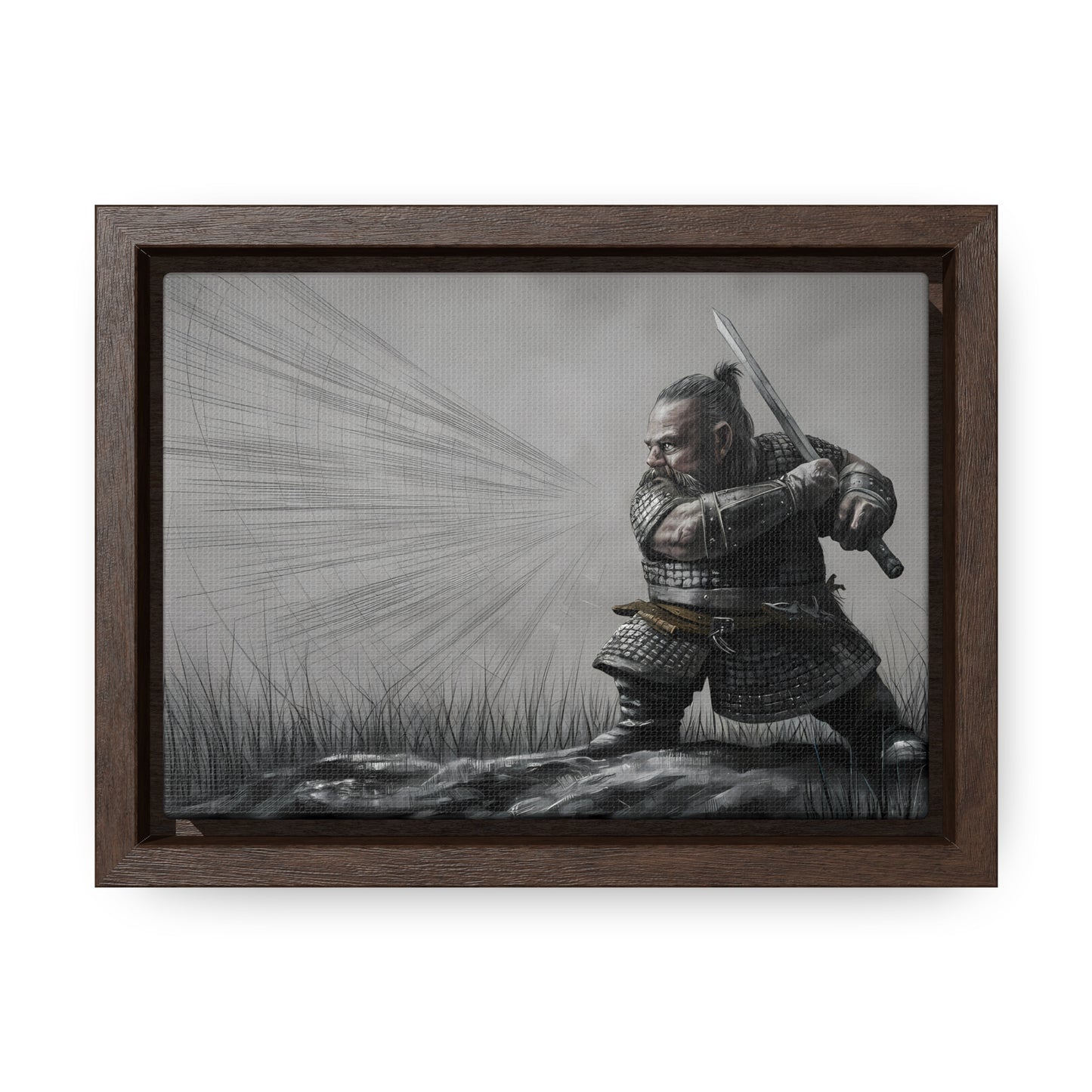 Defender of the Grey Plains - Gallery Canvas Wraps, Horizontal Frame