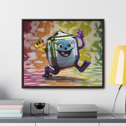 Bubbly Joy in Glass Form - Gallery Canvas Wraps, Horizontal Frame