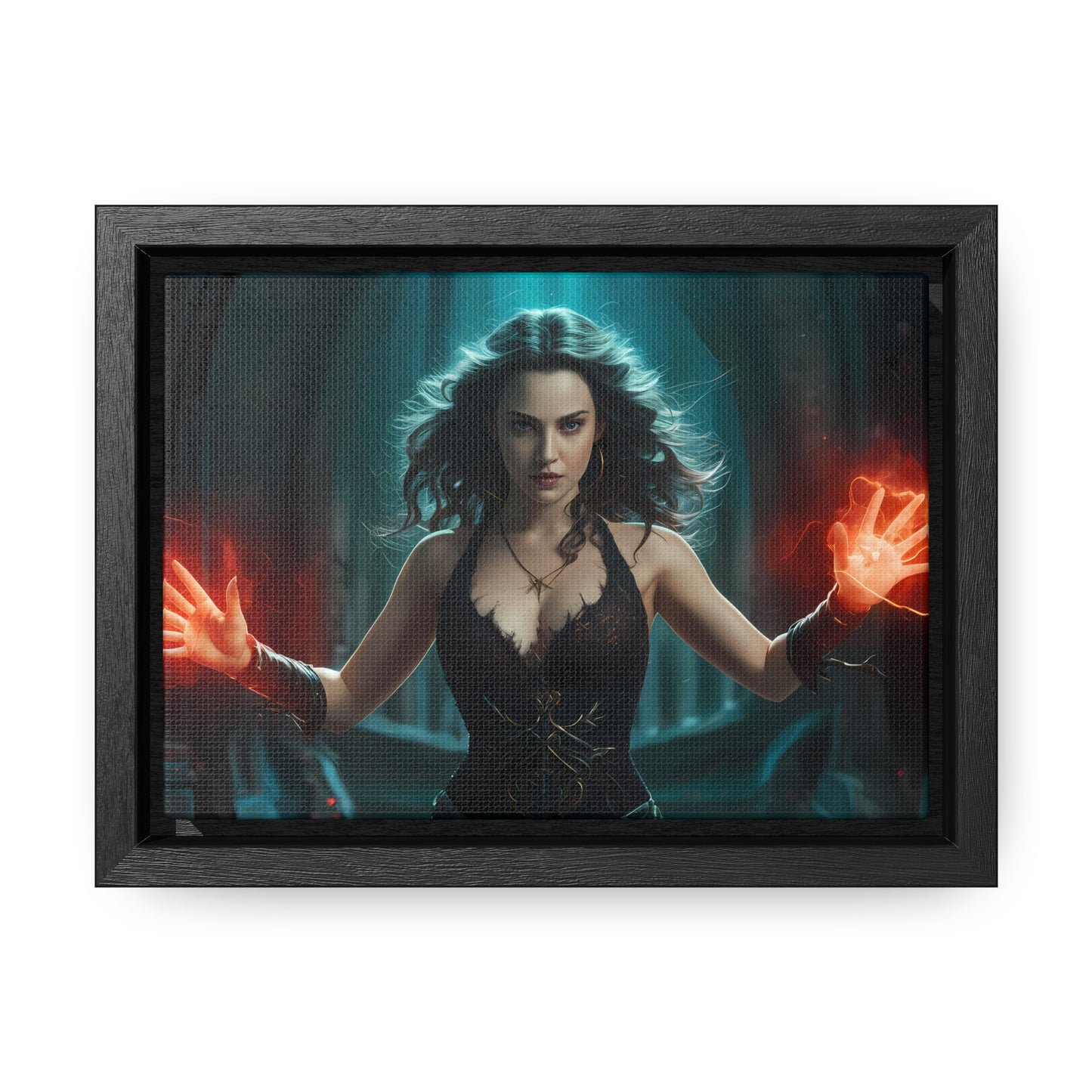 Sorceress of the Crimson Flame - Gallery Canvas Wraps, Horizontal Frame