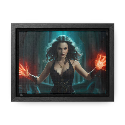 Sorceress of the Crimson Flame - Gallery Canvas Wraps, Horizontal Frame
