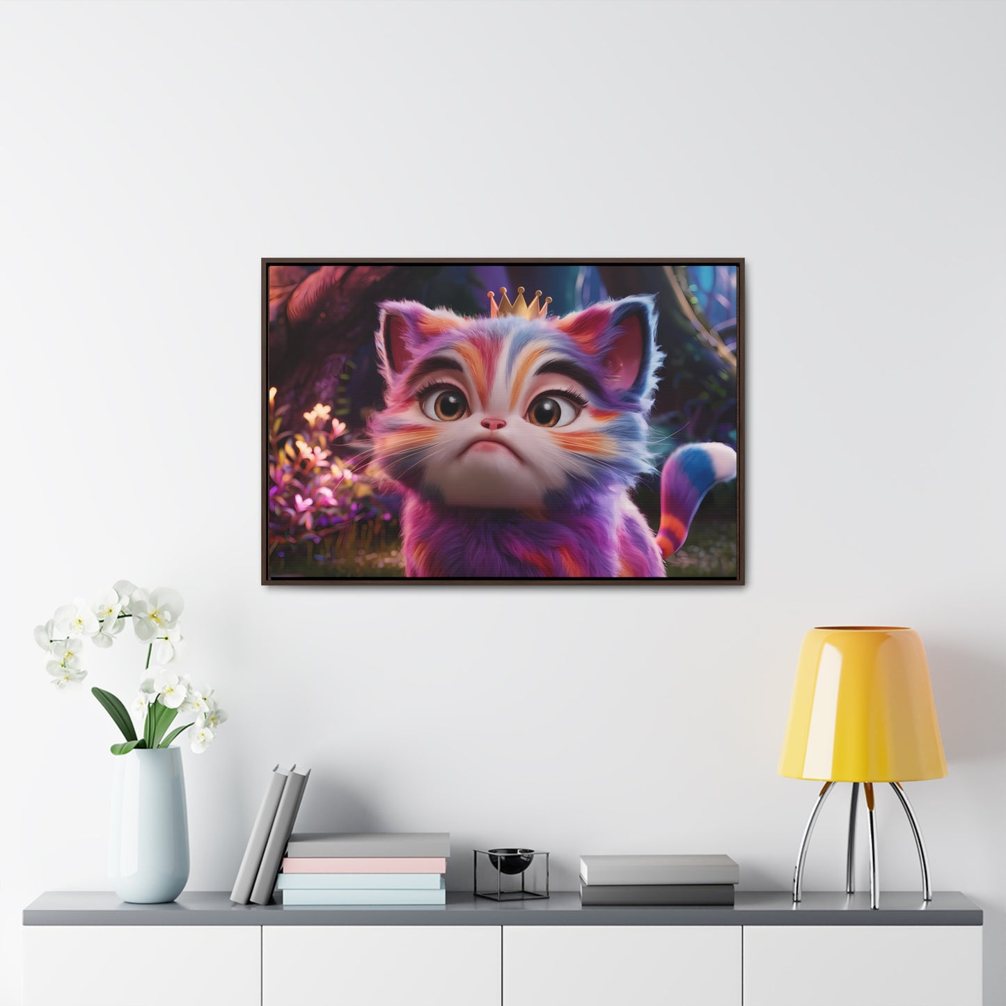 Regal Whiskers in the Enchanted Forest - Gallery Canvas Wraps, Horizontal Frame