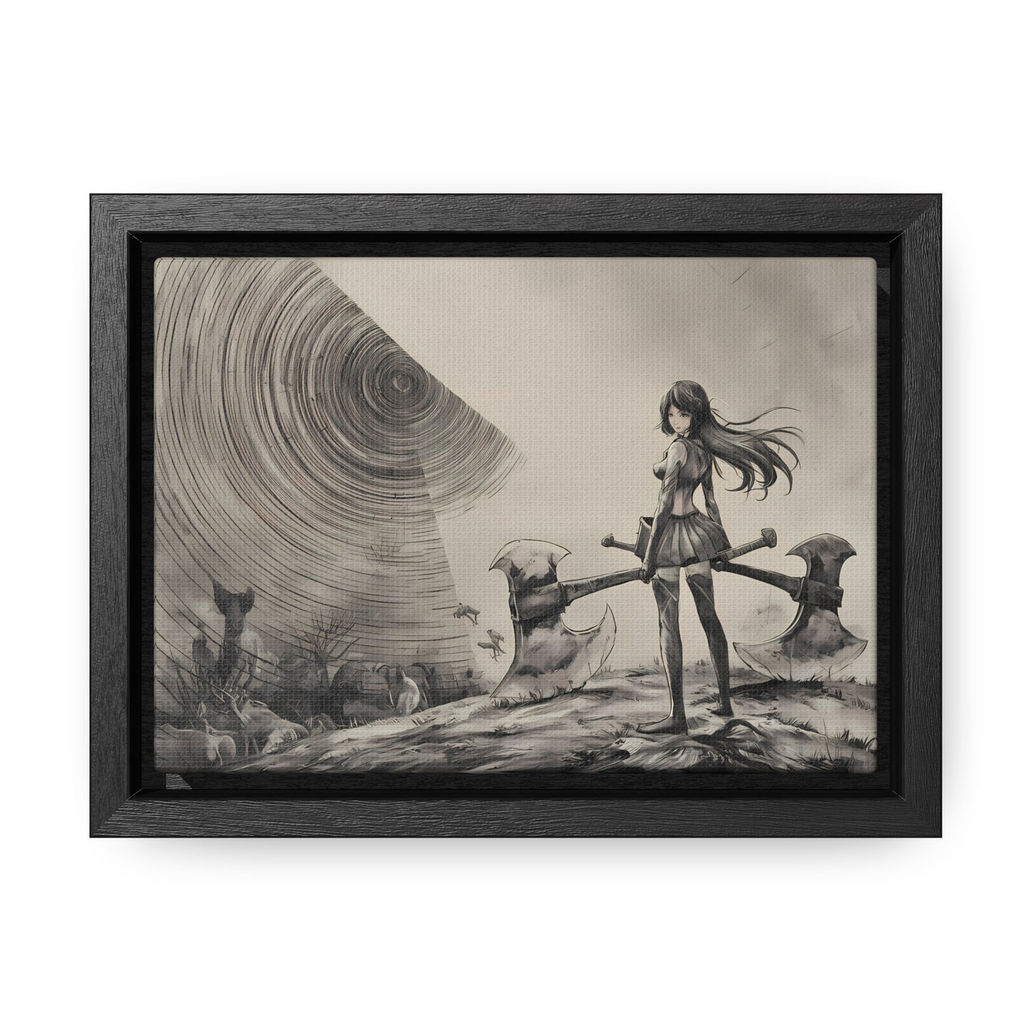Echoes of the Abyss - Gallery Canvas Wraps, Horizontal Frame