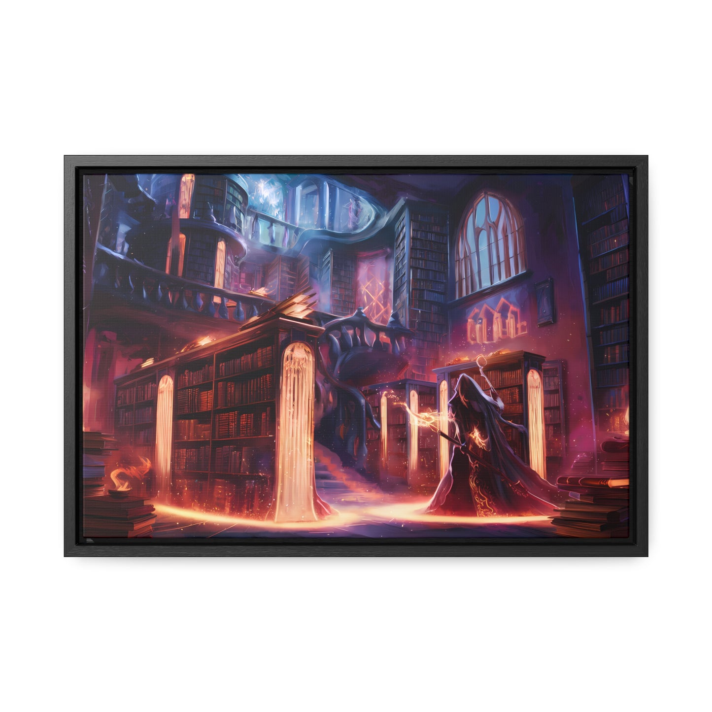 The Arcane Library of Eternal Knowledge - Gallery Canvas Wraps, Horizontal Frame