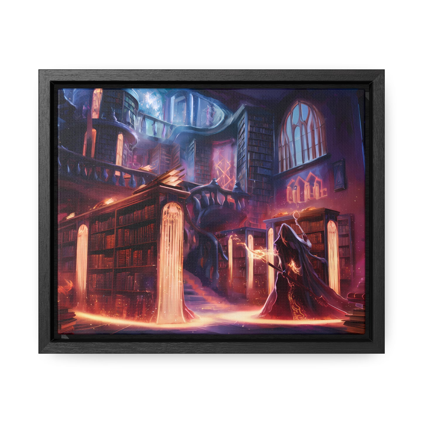 The Arcane Library of Eternal Knowledge - Gallery Canvas Wraps, Horizontal Frame