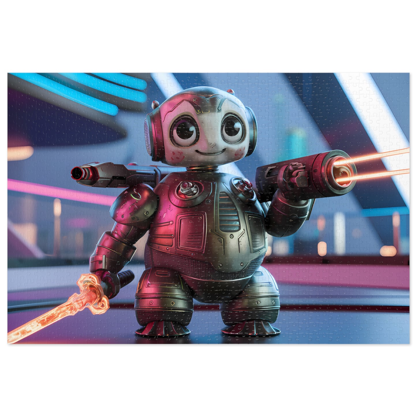 Galactic Guardian Bot - Jigsaw Puzzle (30, 110, 252, 500,1000-Piece)