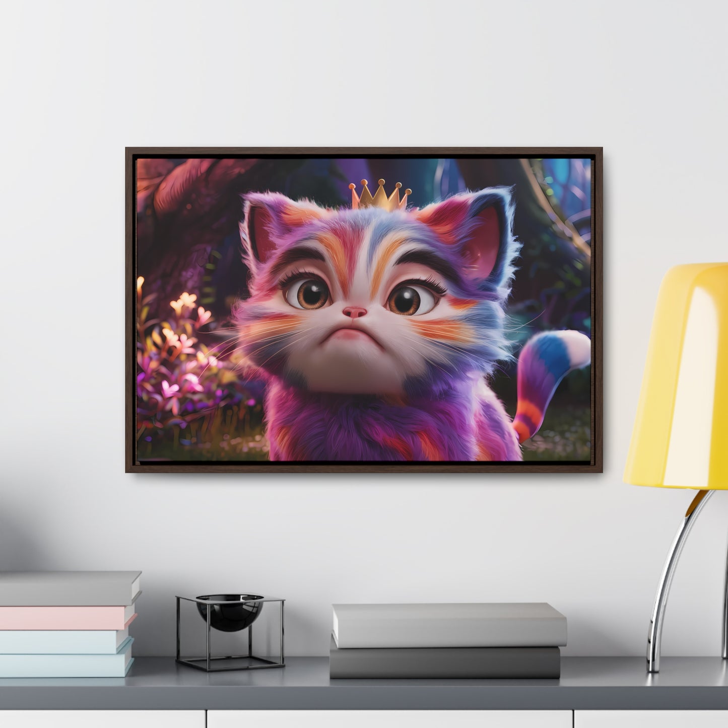 Regal Whiskers in the Enchanted Forest - Gallery Canvas Wraps, Horizontal Frame
