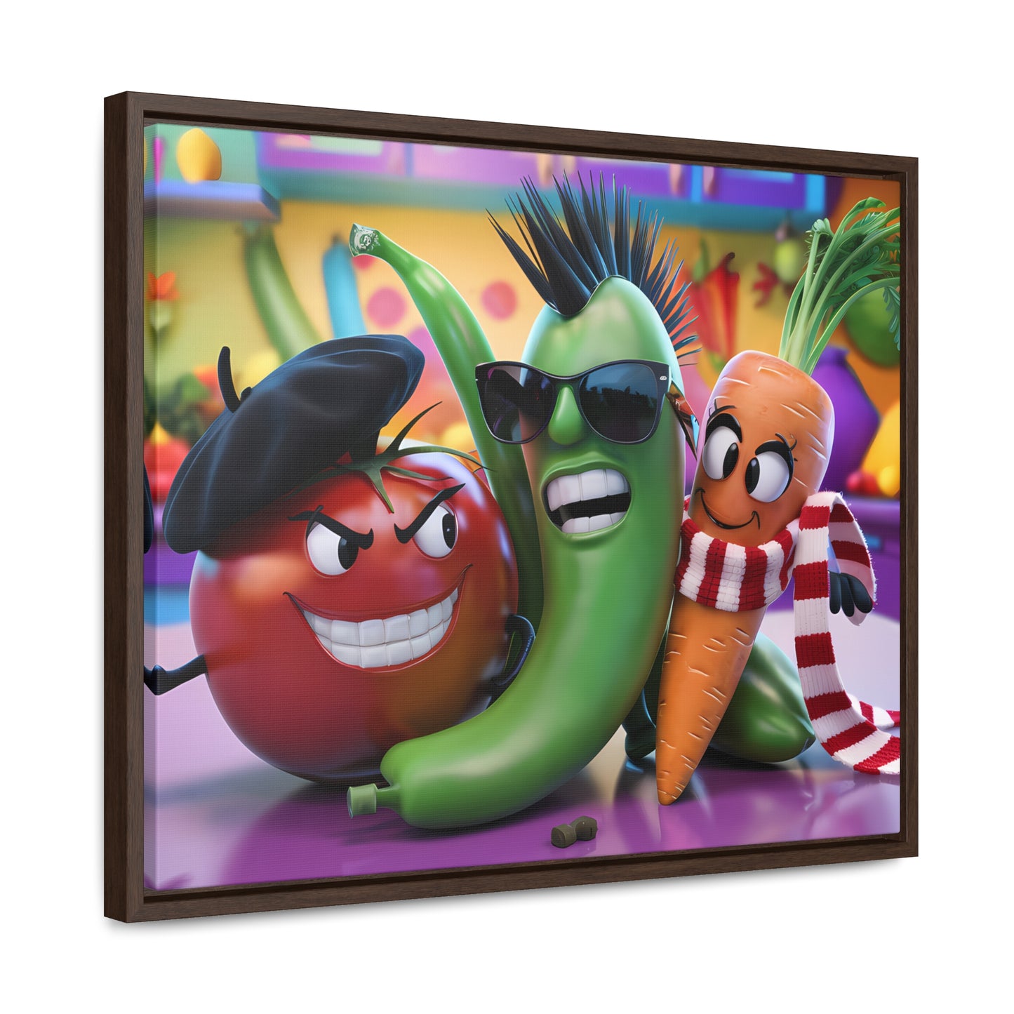 Veggie Rebels - Gallery Canvas Wraps, Horizontal Frame